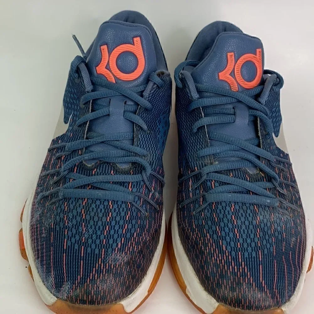 Youth Nike KD 8 Blue and orange Sneakers 749375-414